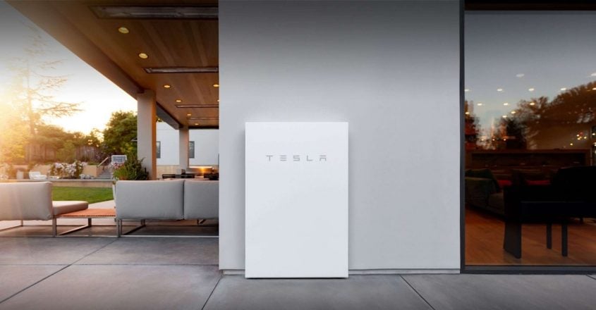 A Tesla battery storage system helping to save residents energy costs