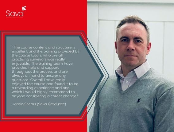 A testimonial from James Shears, a Sava Graduate, who has completed the Sava Diploma in Residential Surveying and Valuation