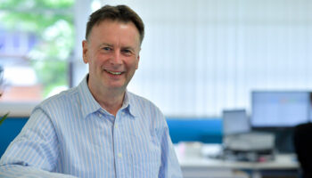 Mark Sreeves, Sava's Technical Sales Manager, photographed in the Sava offices
