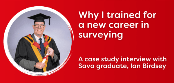 Image shows Sava surveying graduate, Ian Birdsey for article: Why I chose a new career in surveying