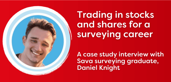 Image shows Sava surveying graduate, Daniel Knight